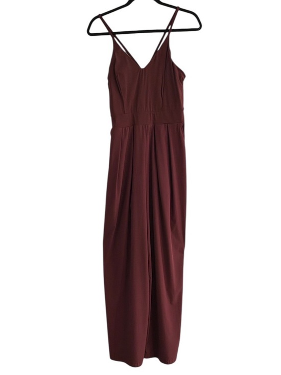 Halara Breezeful Side Zip Wide Leg Quick Dry Jumpsuit Amaranth Burgundy Medium - Picture 5 of 11